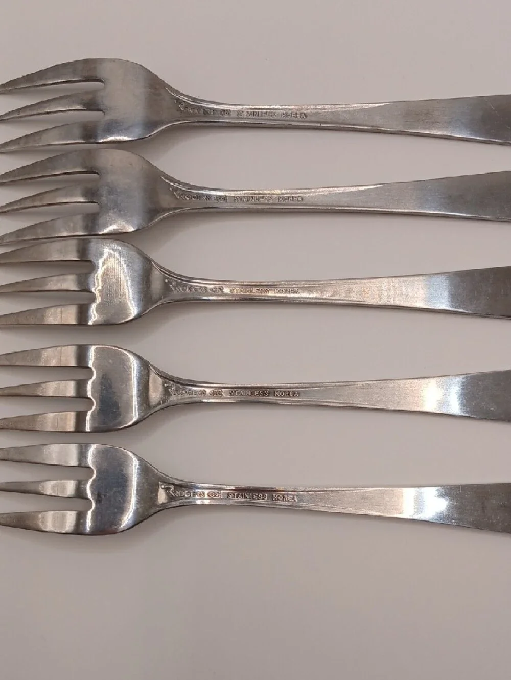 Rogers Floral Mist Stainless Cocktail/Seafood Forks (Set of 5)